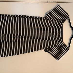 Off the Shoulder Stripe Dress